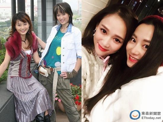 陈乔恩与好友合影嘟嘴卖萌二人肌肤光滑获赞冻龄